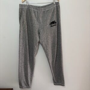 Roots Organic Park Slim Jogger Sweatpants Men Salt Pepper Grey Size XL-TG Lounge